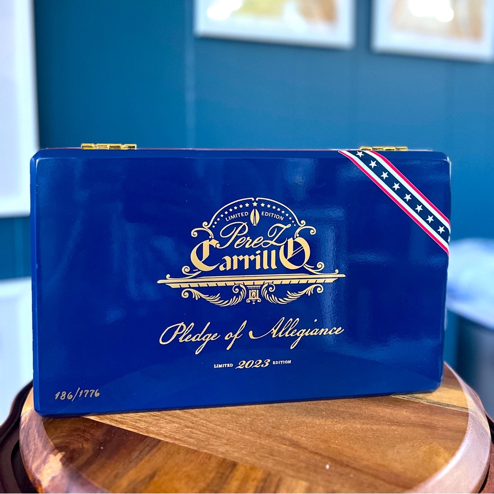 Rare and limited EP Carrillo Pledge of Allegiance cigar box from 2023